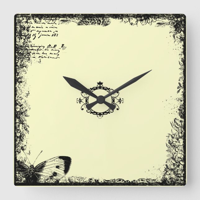 Vintage Boho Style Wall Clock (Front)