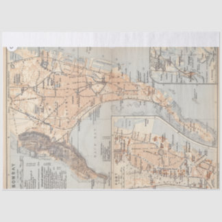Vintage Bombay map Tissue Paper