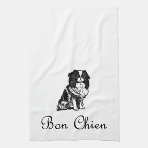 Vintage Bon Chien Good Dog Pet Kitchen Towel