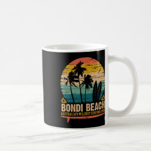 Vintage Bondi Beach, Australias Wildest Surfing Sp Coffee Mug