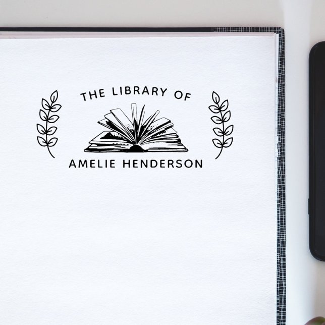 Vintage Book Botanical From The Library  Rubber Stamp (Creator Uploaded)