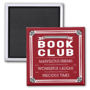 Vintage Book Club Typography Magnet