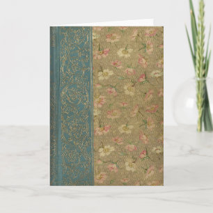 Vintage Book Cover Card