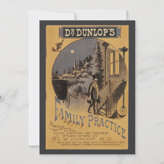 Vintage Book Cover Doctor Dunlop's Family Practice (Front)