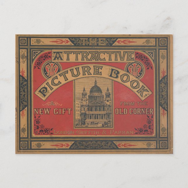 Vintage Book Cover  Postcard (Front)