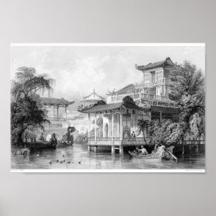 Vintage Book Illustration Poster