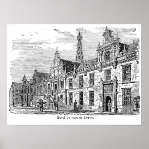 Vintage Book Illustration Poster