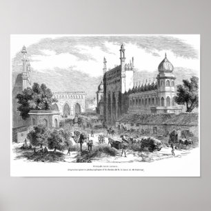 Vintage Book Illustration Poster