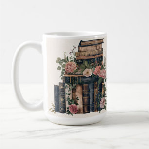 Vintage Book Image Mug Customizable Text