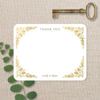 Vintage Book Neutral + Gold Floral Wedding
