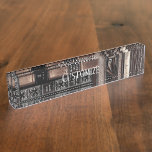 Vintage Book Shelf Nameplate<br><div class="desc">*Customize with your text.</div>