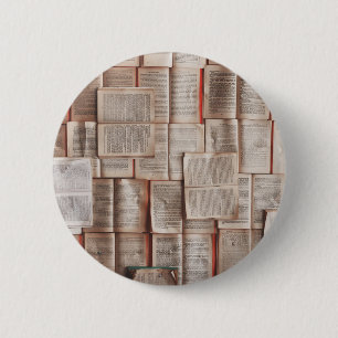 Vintage Books 2 Inch Round Button