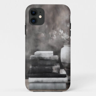 Vintage Books and Flowers Aesthetic Mobile Case