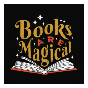 Vintage Books Are Magical Photo Print
