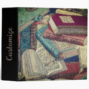 Vintage Books Background Binder
