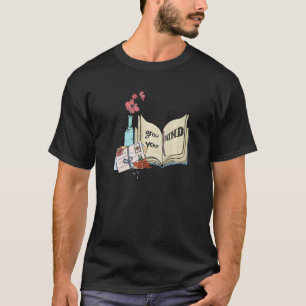 Vintage Books Grow Your Mind Reading Book Libraria T-Shirt