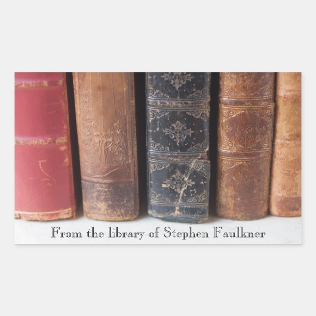 Vintage books in a row sticker (Front)