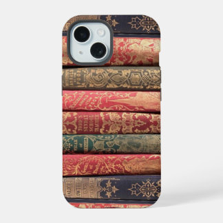 Vintage books iPhone 15 case