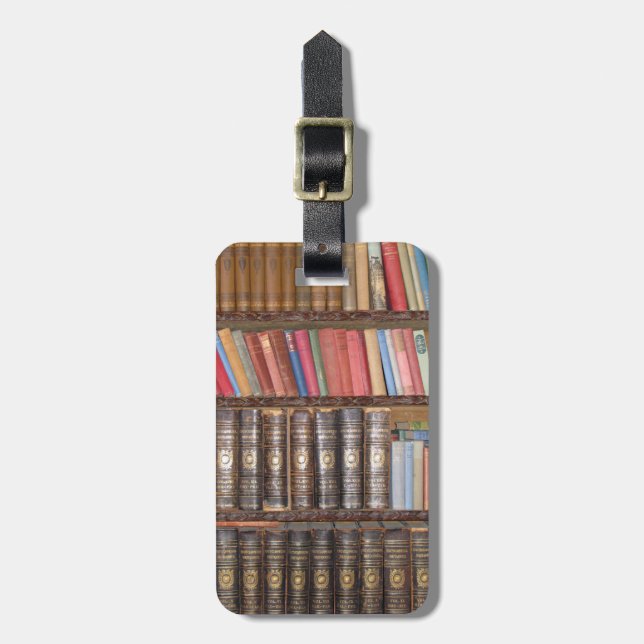 Vintage Books Luggage Tag (Front Vertical)