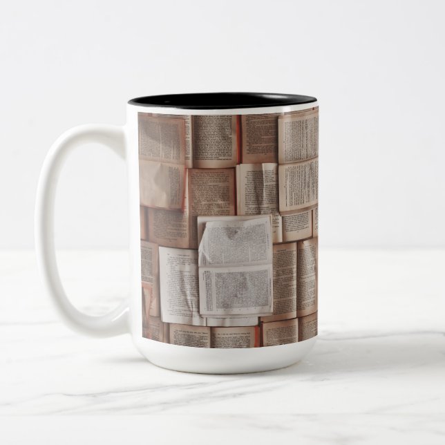 Vintage Books Two-Tone Coffee Mug (Left)