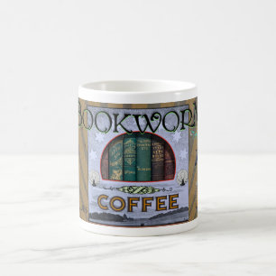 VINTAGE 'BOOKWORM' COFFEE BRAND MUG