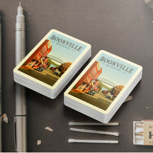 Vintage Boonville Missouri Playing Cards