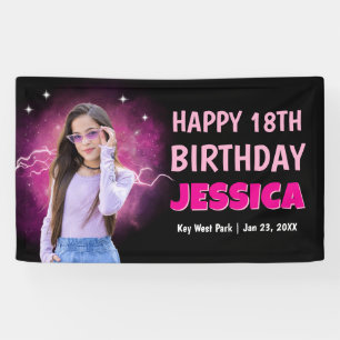 Vintage Bootleg Rap Custom Photo Birthday Welcome Banner