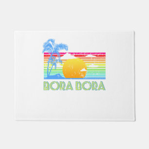 Vintage Bora Bora Beach Doormat