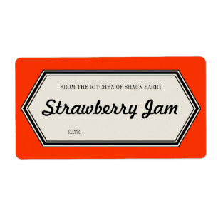 Vintage Border Home Canning Jar Label Template