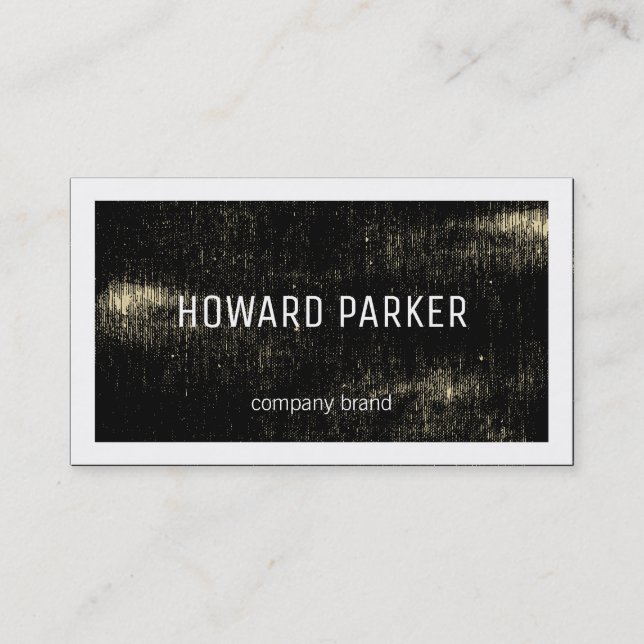 Vintage | Border (white) Business Card (Front)