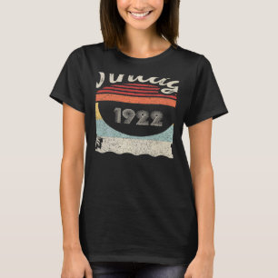 Vintage Born In 1922 100th Birthday 100 Years Old  T-Shirt