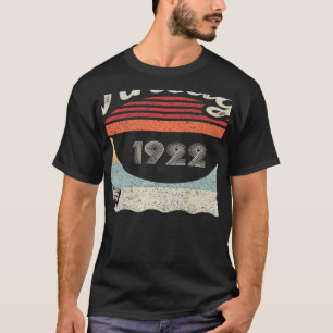 Vintage Born In 1922 100th Birthday 100 Years Old  T-Shirt