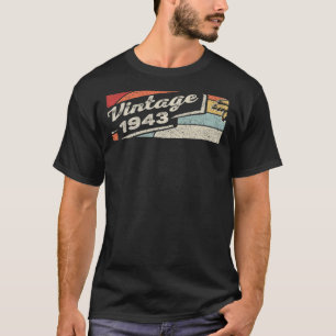 Vintage Born In 1943 79th Birthday 79 Years Old 1 T-Shirt