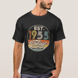 Vintage Born In 1955 Birthday Year Party Wedding T-Shirt
