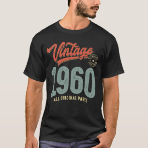 Vintage Born in 1960 - 62nd Birthday Retro Classic T-Shirt