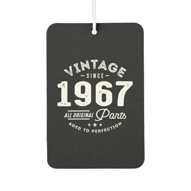 Vintage Born in 1967 Air Freshener (Front)