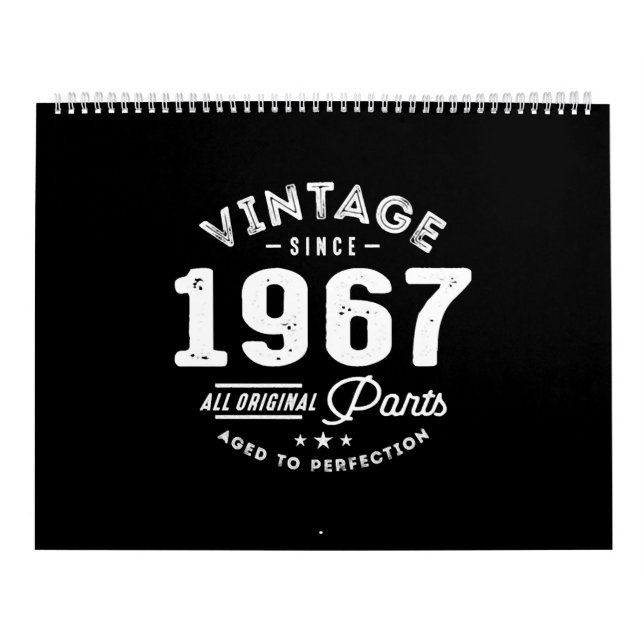 Vintage Born in 1967 Calendar (Cover)