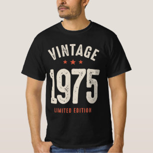 Vintage Born in 1975 - 47th Birthday Retro Classic T-Shirt