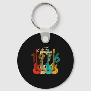 Vintage Born In 1976 50th Birthday 50 Years Old Gu Keychain