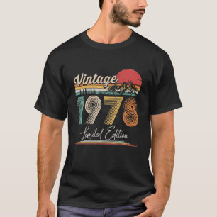 Vintage Born In 1978 Birthday Year Party Wedding T-Shirt