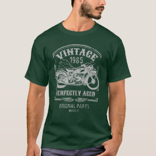 Vintage born in 1985 Motorcycle, bikers riders Cla T-Shirt