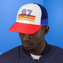 Vintage Born in 1987 Retro Stripe 40th Birthday