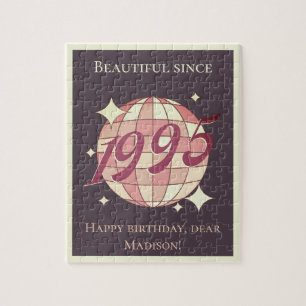 Vintage born in 1995 30th 29th birthday jigsaw puzzle