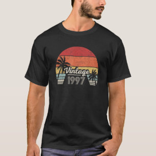 Vintage Born In 1997  25th Birthday  25 Years Old  T-Shirt