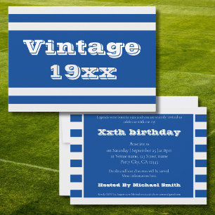 Vintage Born in Birthday Party Celebration Invitation