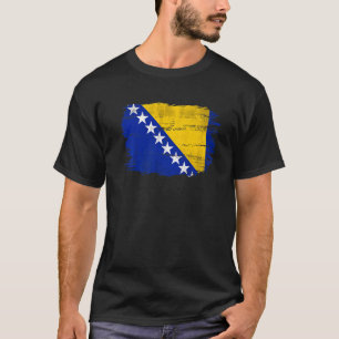 Vintage Bosnia And Herzegovina Flag For Bosnian T-Shirt