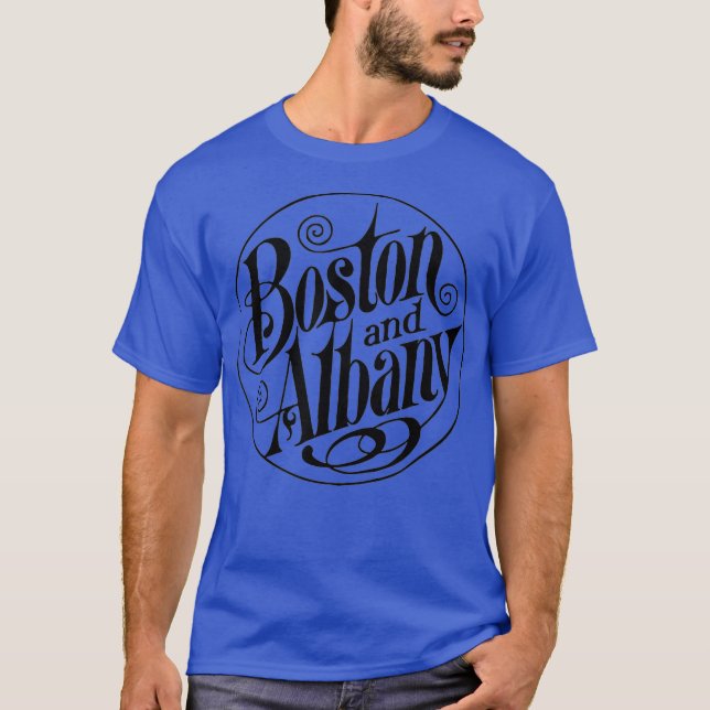 Vintage Boston and Albany Train Railroad T-Shirt (Front)
