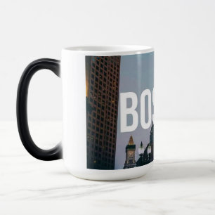 Vintage Boston Cityscape Print - Historic Architec Magic Mug