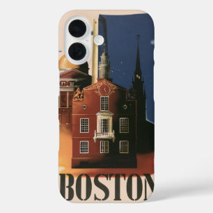 Vintage Boston, Massachusetts Paul Revere's Ride iPhone 16 Case