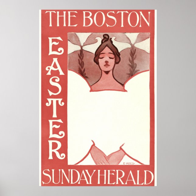 Vintage Boston Sunday Herald Cover Poster (Front)